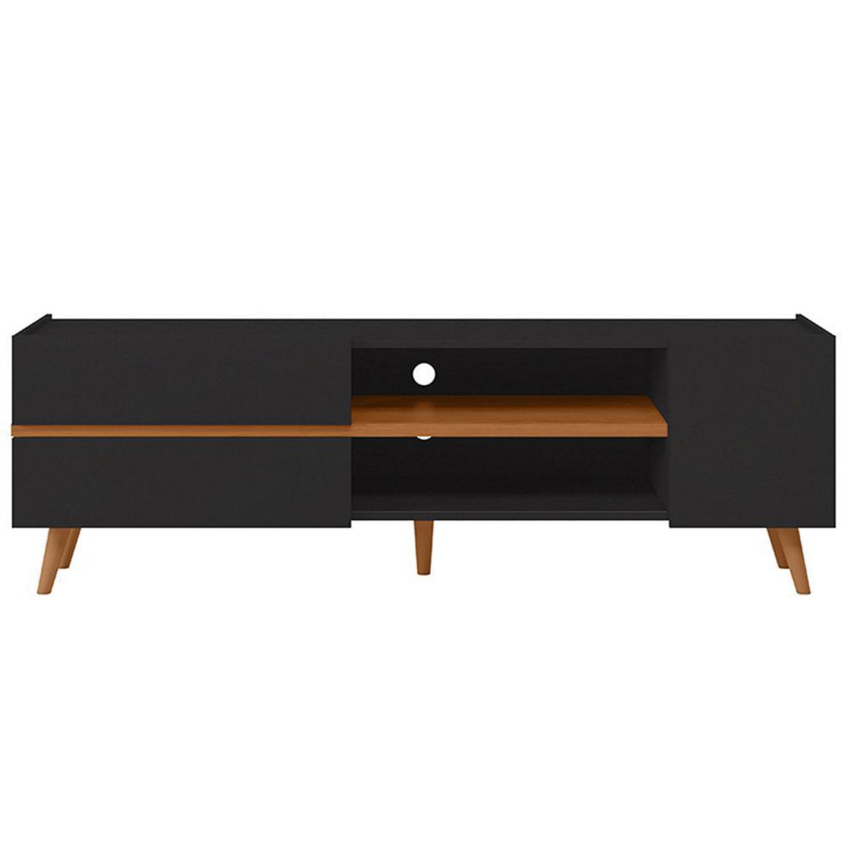 ALTAVISION - Rack TV 65 " Purus PR Negro café 160x51.6x37.9 cm