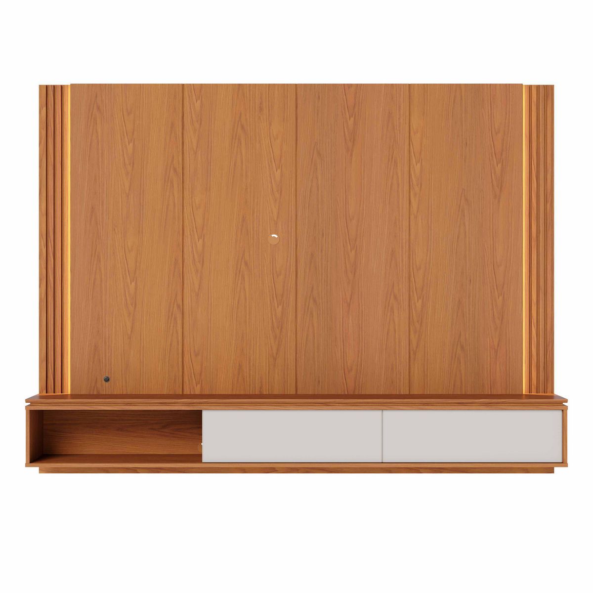 ALTAVISION - Panel TV 75 " Loa FR Café blanco 216.8x165x35 cm