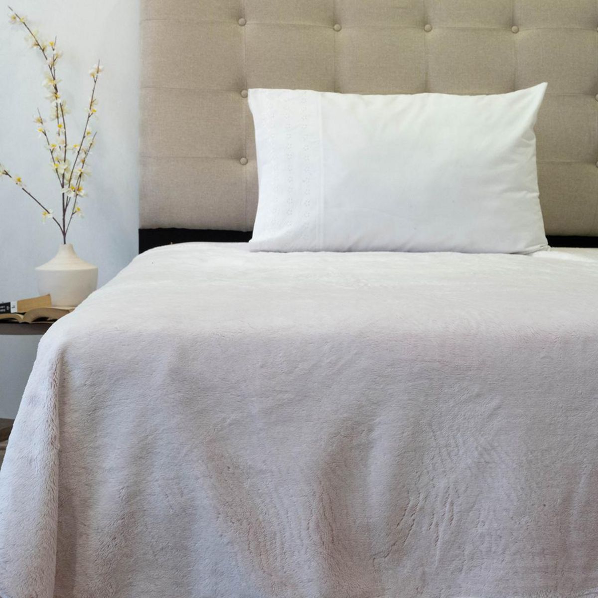 DORAL - Frazada Chiporro Two Tones Deluxe 1.5 plazas Rosado