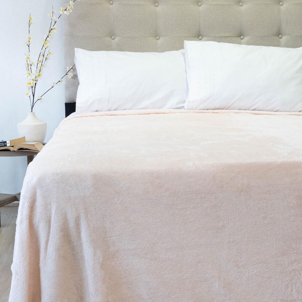 DORAL - Frazada Softy Deluxe 2 plazas Rosado