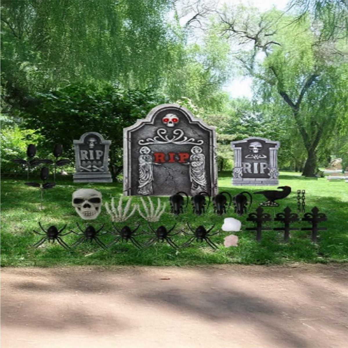 CARNAVAL - Set deco tumba y estaca 24 pz