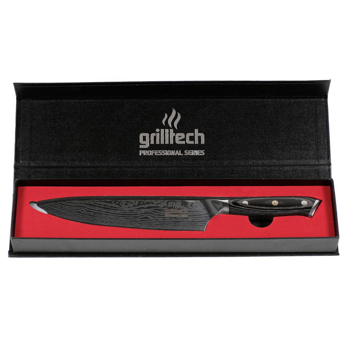 GRILLTECH - Cuchillo gaucho inox damasco 8