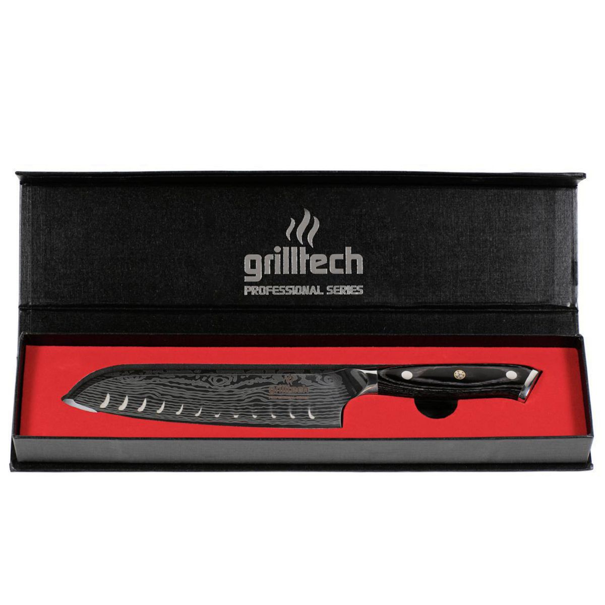 GRILLTECH - Cuchillo santoku inox damasco 7
