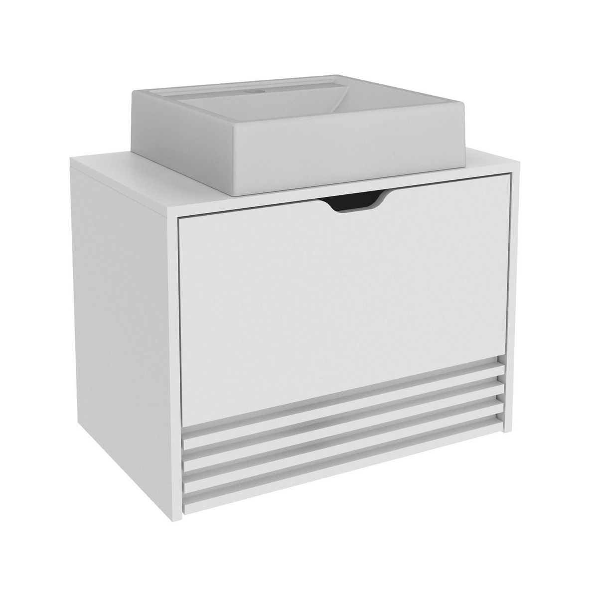 TECNOMOBILI - Mueble de baño BN3613.0100 Blanco 60x44.7x38.7 cm