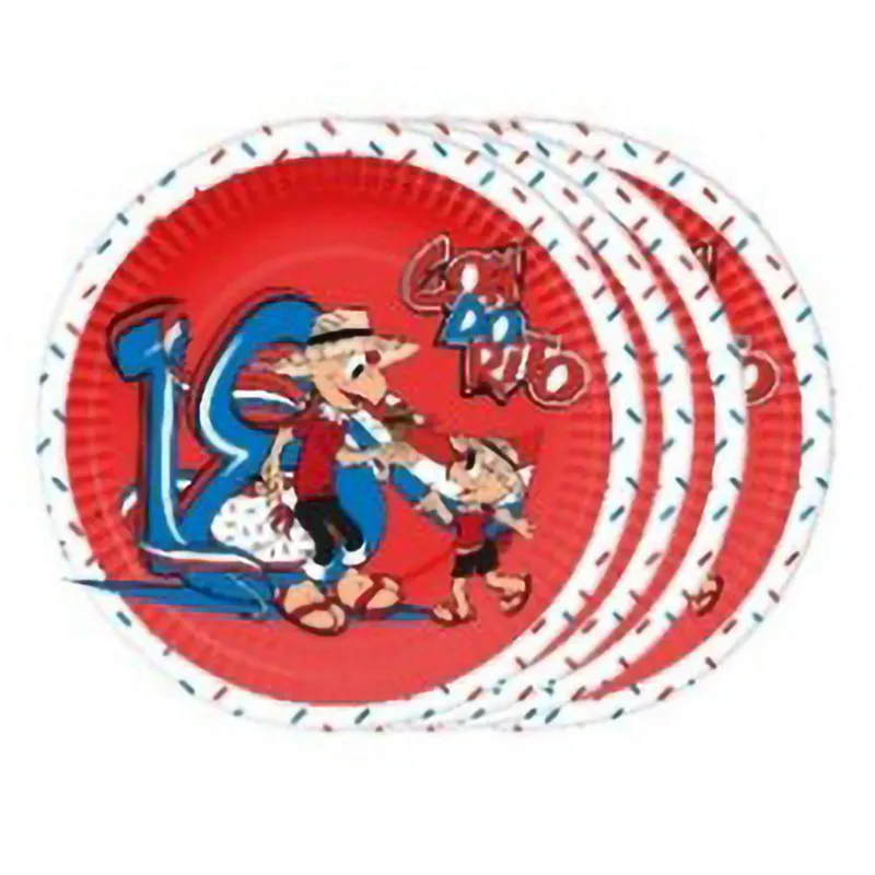 CONDORITO - Set 6 Platos 18 cm Cartón Condorito