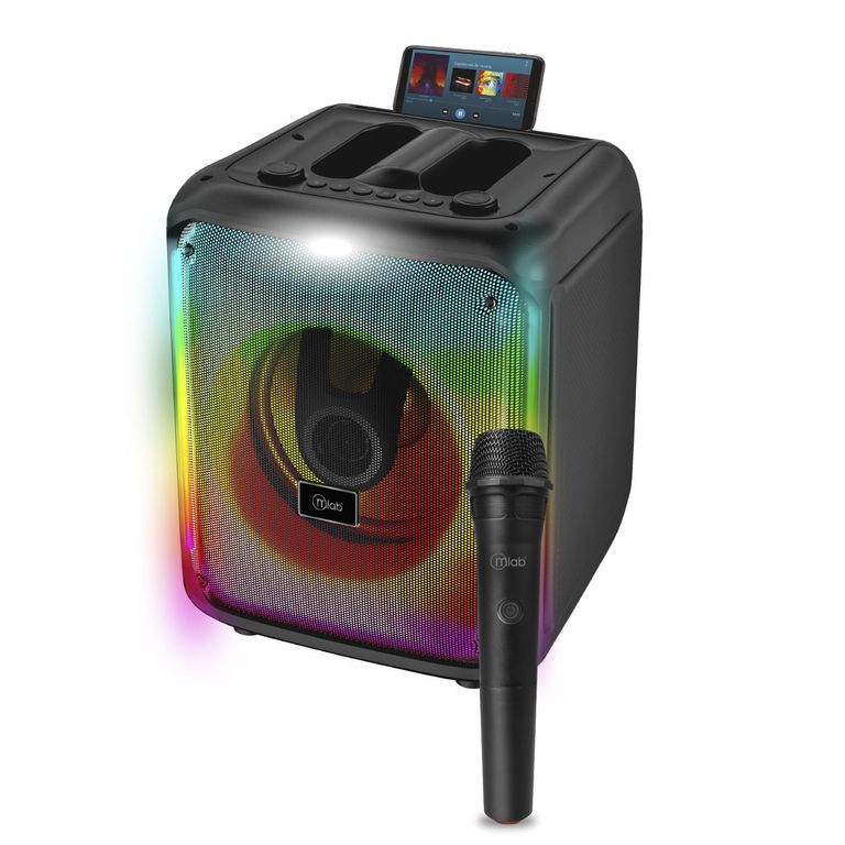 Parlante Flaming Square Lumify 8" Micrófono Inalámbrico
