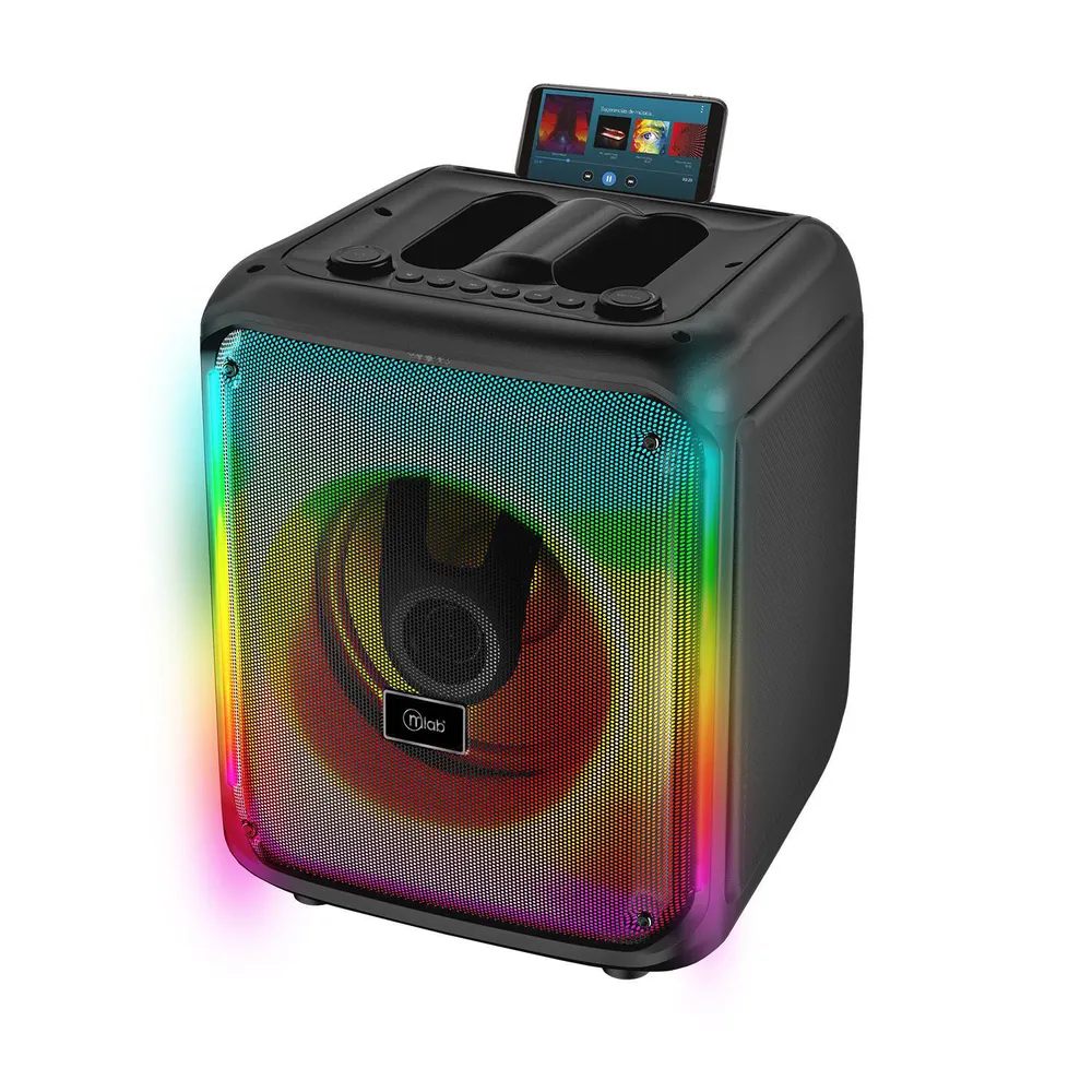 Parlante Flaming Square Lumify 8" Micrófono Inalámbrico, foto 2
