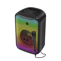 Parlante Flaming Pulse Beats 8"" Micrófono Cable