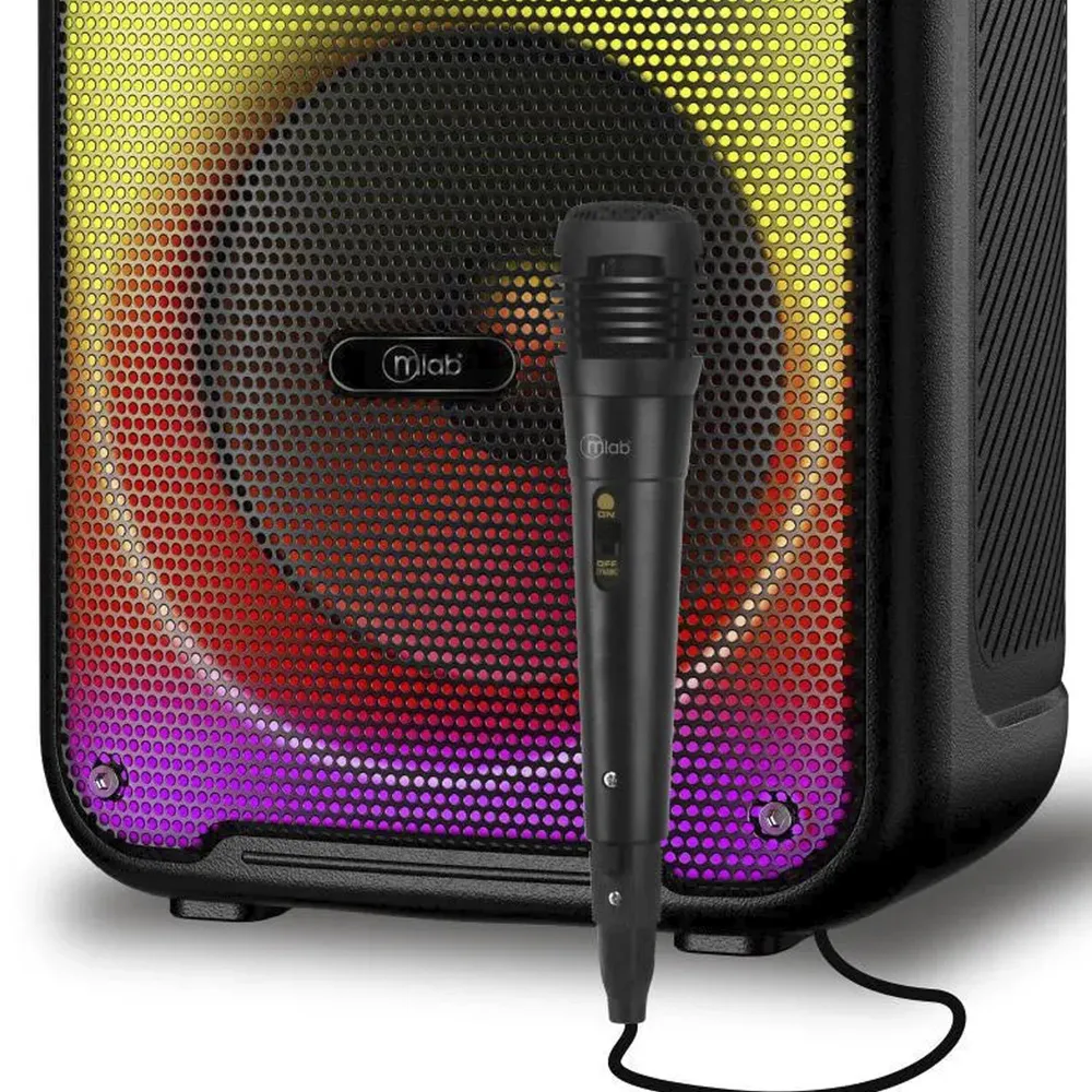 Parlante Flaming Pulse Beats 8" Micrófono Cable, foto 4