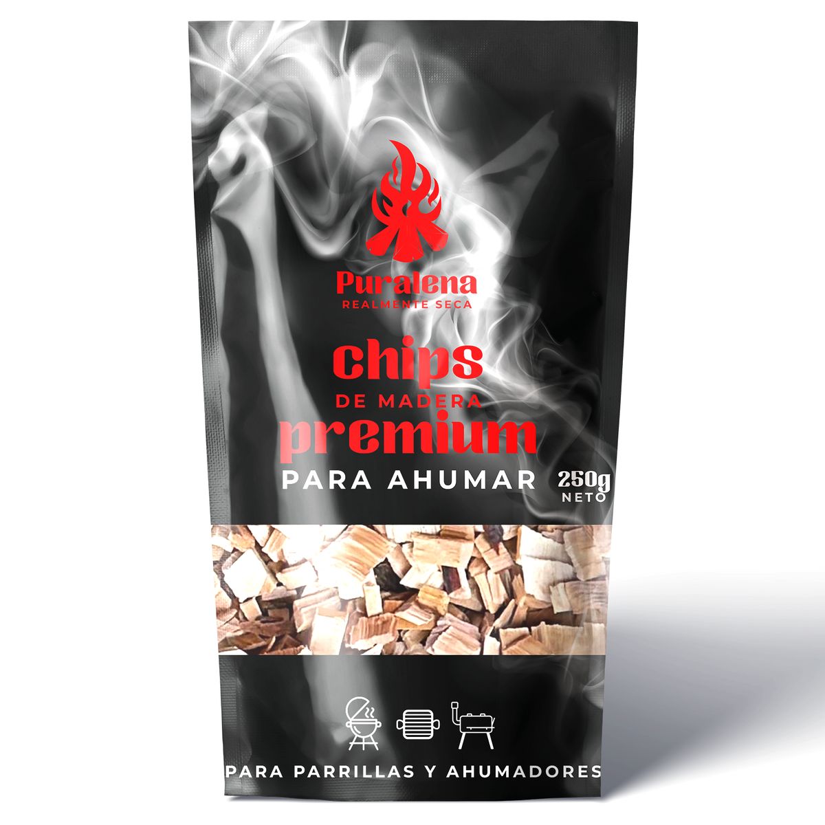 PURALEÑA - Chips para ahumado de Ulmo 250 gr