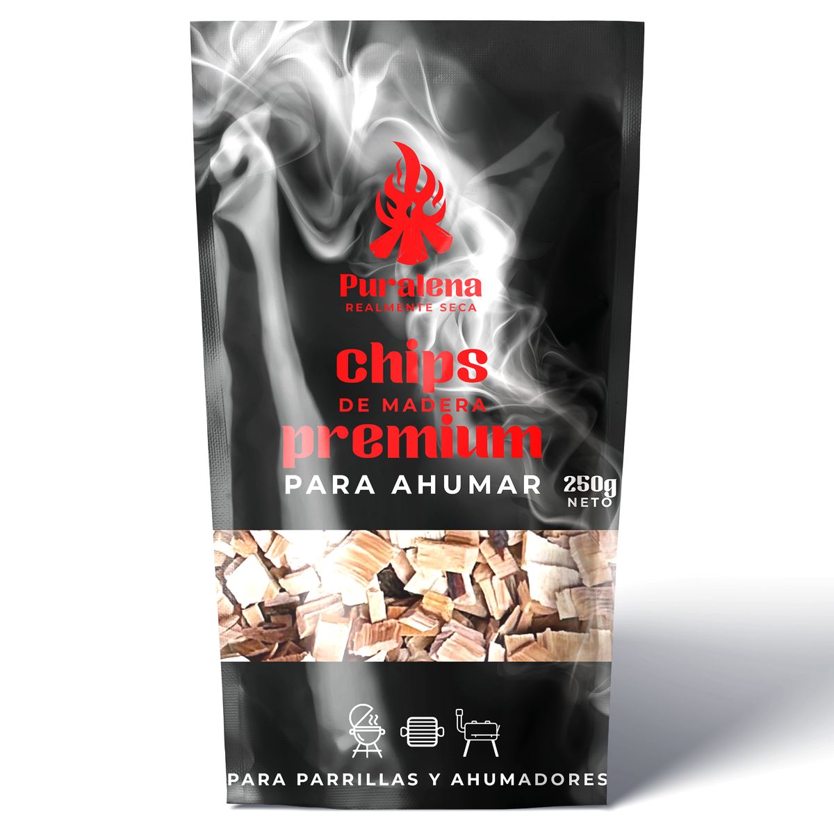 PURALEÑA - Chips para ahumado de Ulmo 250 gr