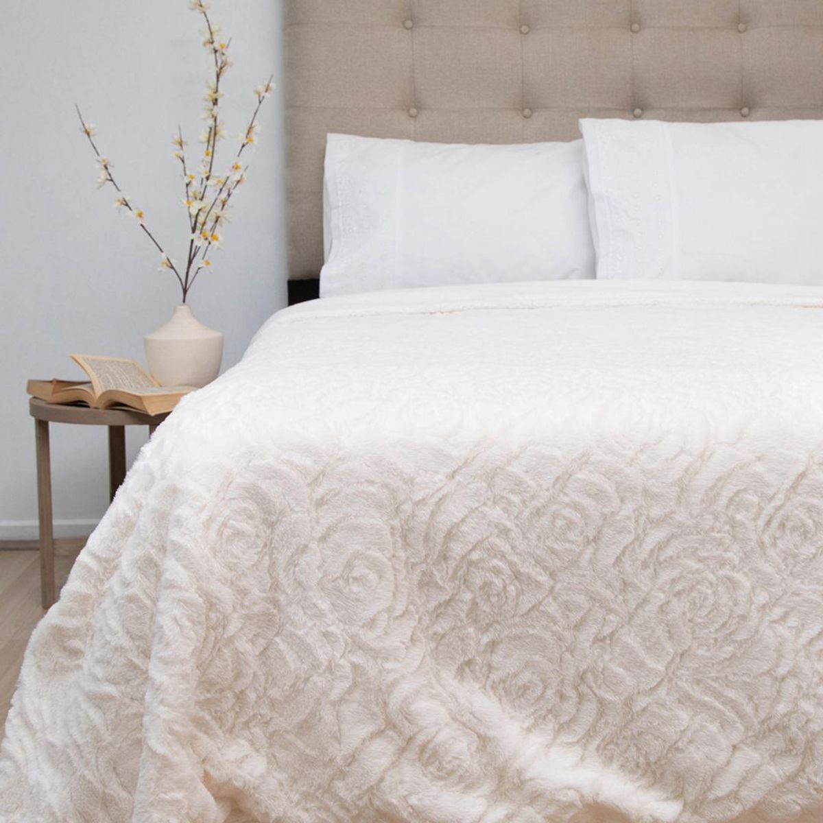 DORAL - Frazada Deluxe King Blanco