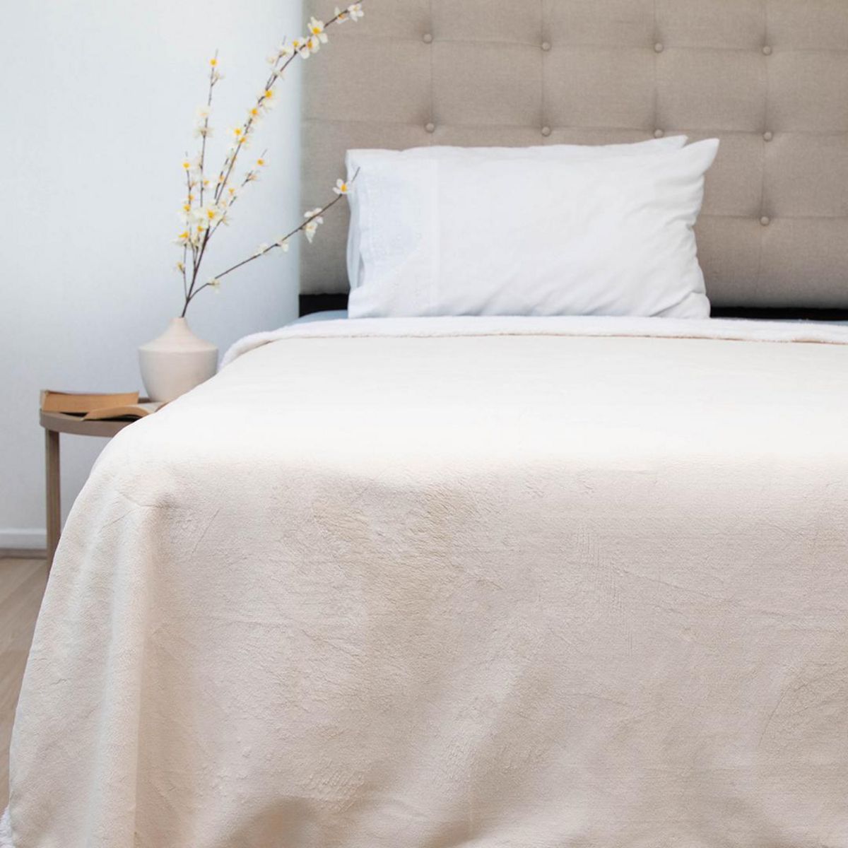 DORAL - Frazada Deluxe 1.5 plazas Blanco