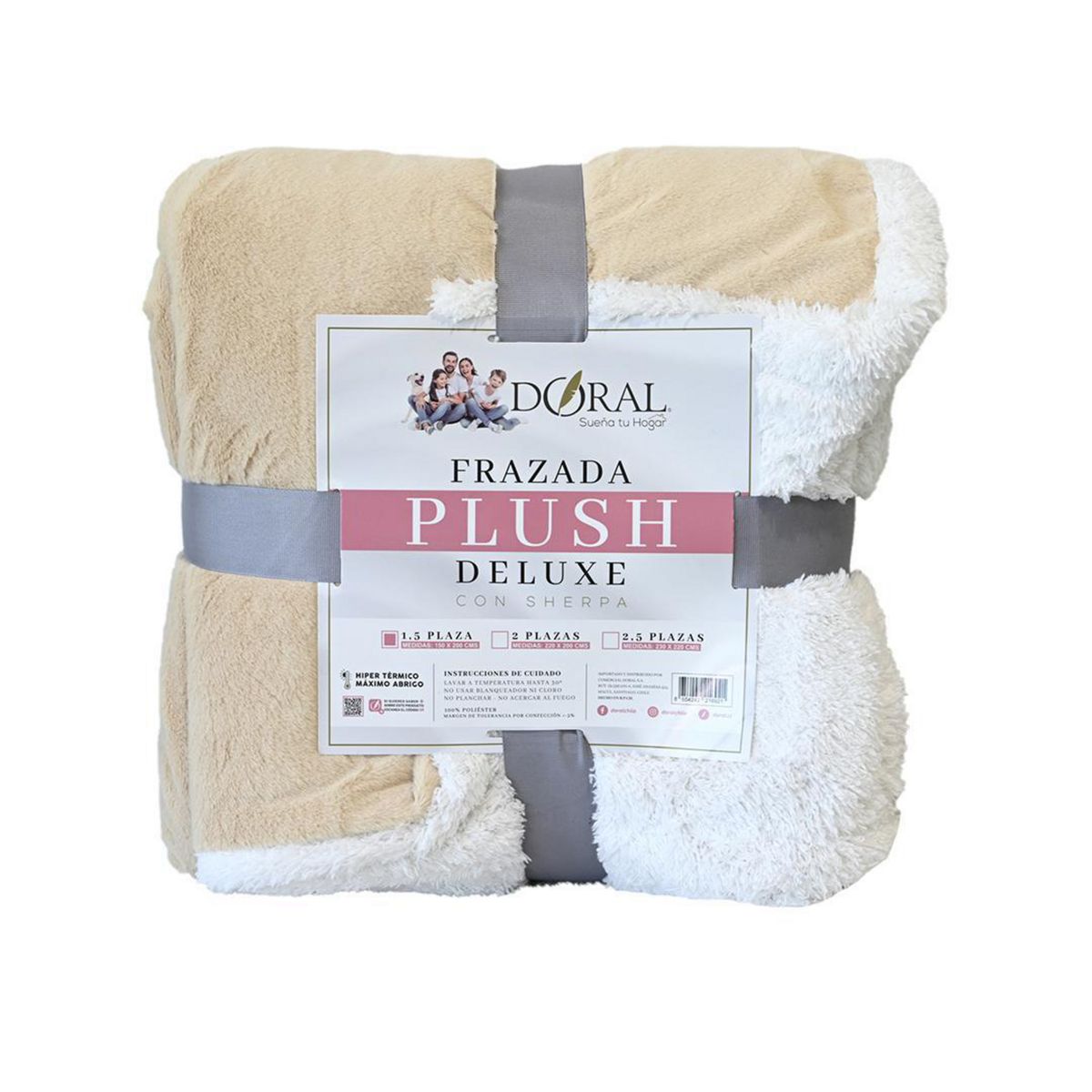 DORAL - Frazada Deluxe 1.5 plazas Maiz