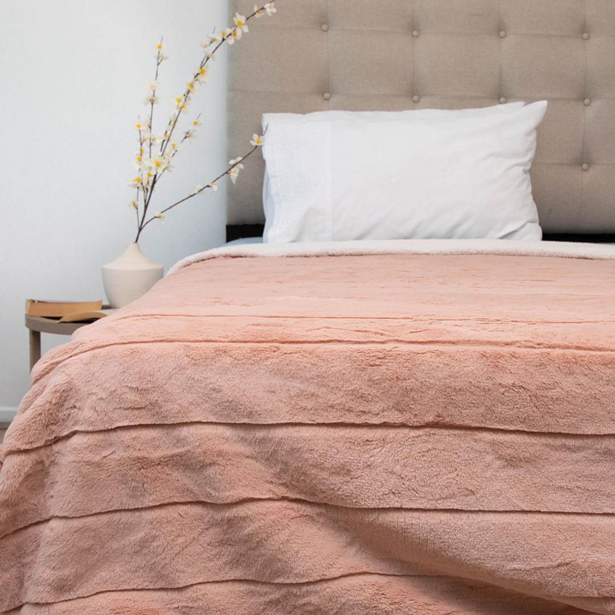 DORAL - Frazada Deluxe 1.5 plazas Damasco