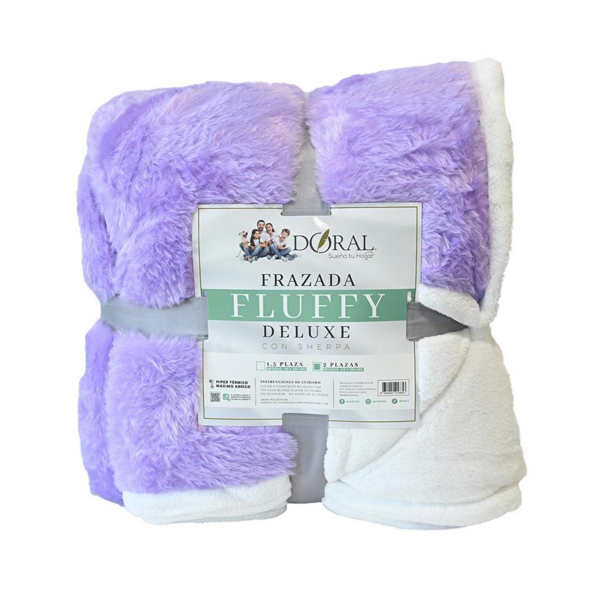 DORAL - Frazada Deluxe 2 plazas Lila