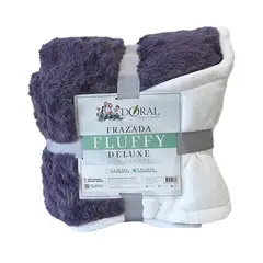 DORAL - Frazada Deluxe 2 plazas Morado