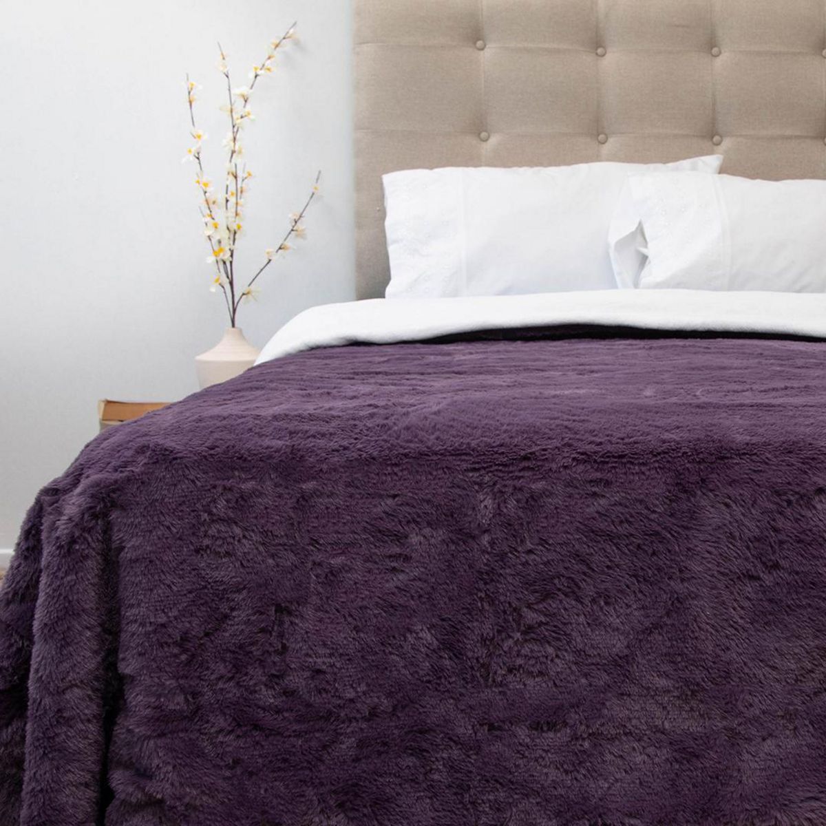 DORAL - Frazada Deluxe 2 plazas Morado