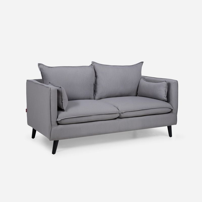 ROSEN - Sofá 2 cuerpos Tain 145x81x86 cm Gris