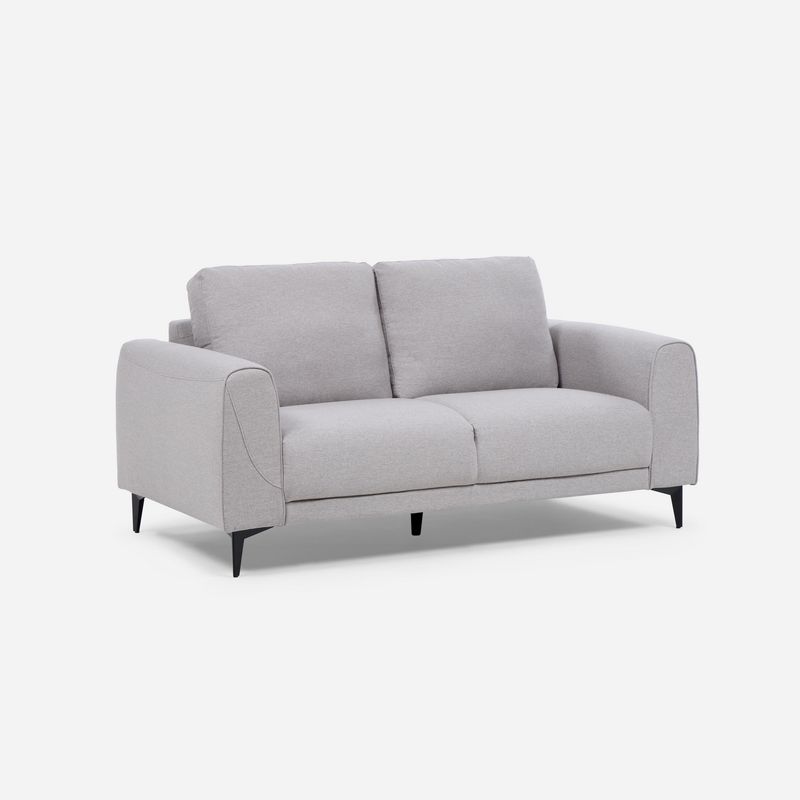 ROSEN - Sofá 2 cuerpos Padua 204x86x95 cm Gris Perla