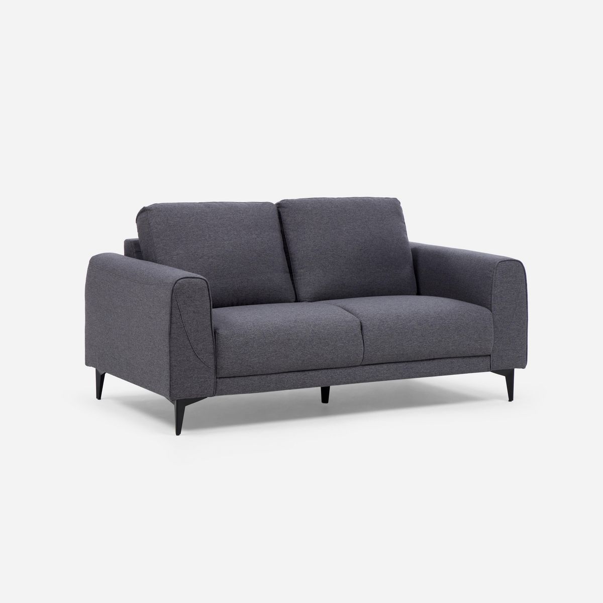 ROSEN - Sofá 2 cuerpos Padua 168x86x95 cm Grafito