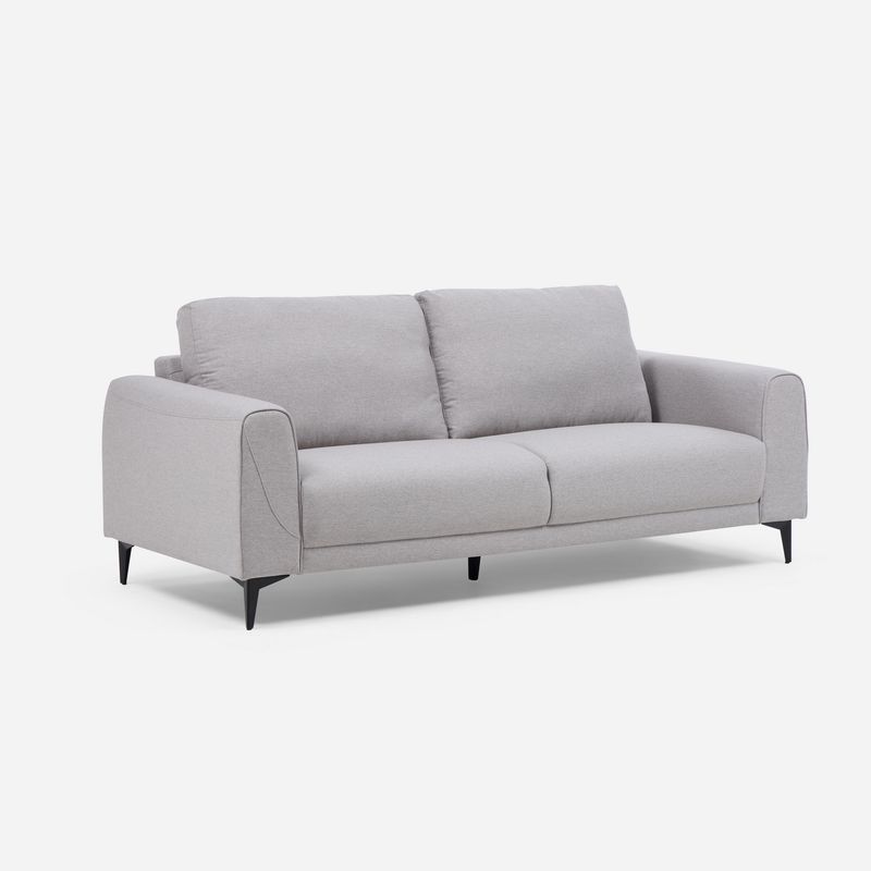 ROSEN - Sofá 3 cuerpos Padua 204x86x95 cm Grafito