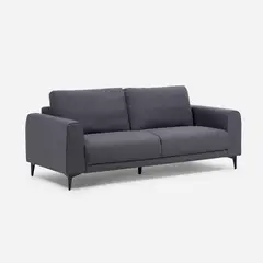 ROSEN - Sofá 3 cuerpos Padua 168x86x95 cm Grafito