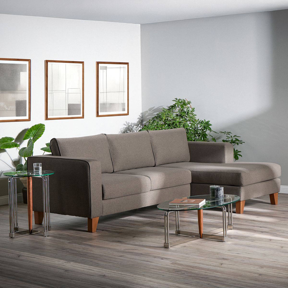 ROSEN - Seccional Parma izquierdo tela Topo