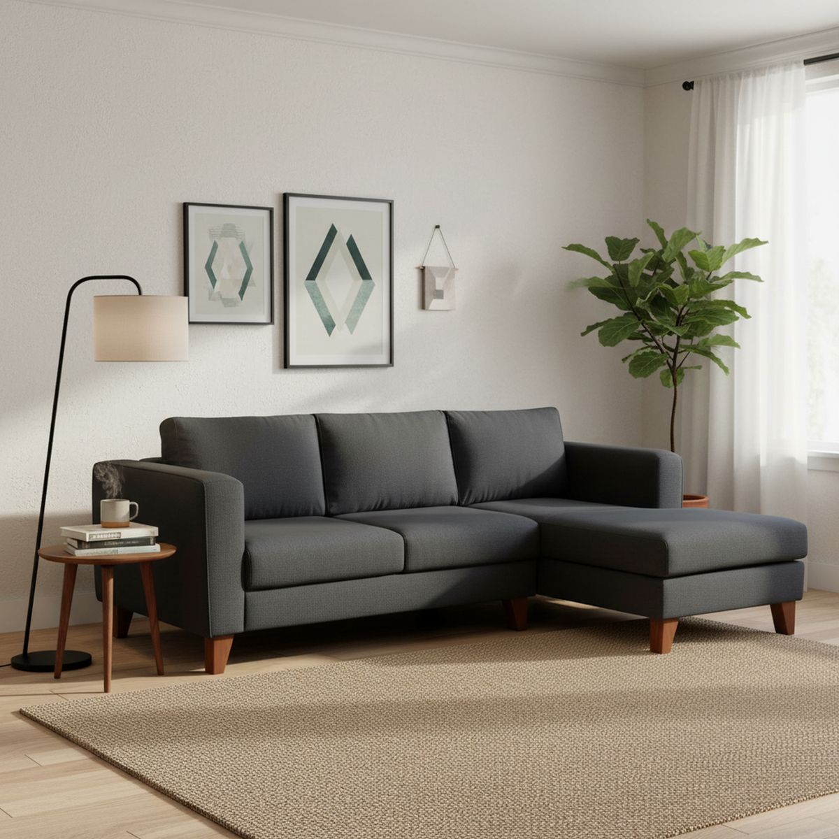 ROSEN - Seccional Parma derecho tela Grafito