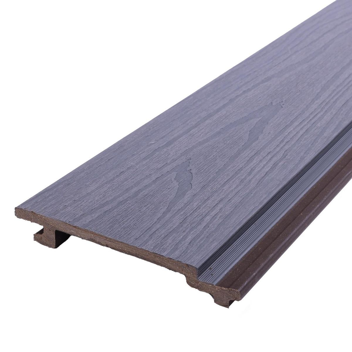 GRUPO CUBICO - Revestimiento Siding Wpc 0,15X2,9 Metros Gris Modelo Rew101