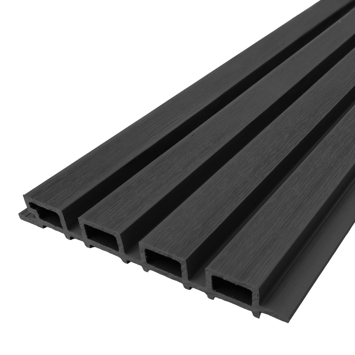 GRUPO CUBICO - Revestimiento Siding Wpc 0,219X2,9 Metros Gris Modelo Rew102