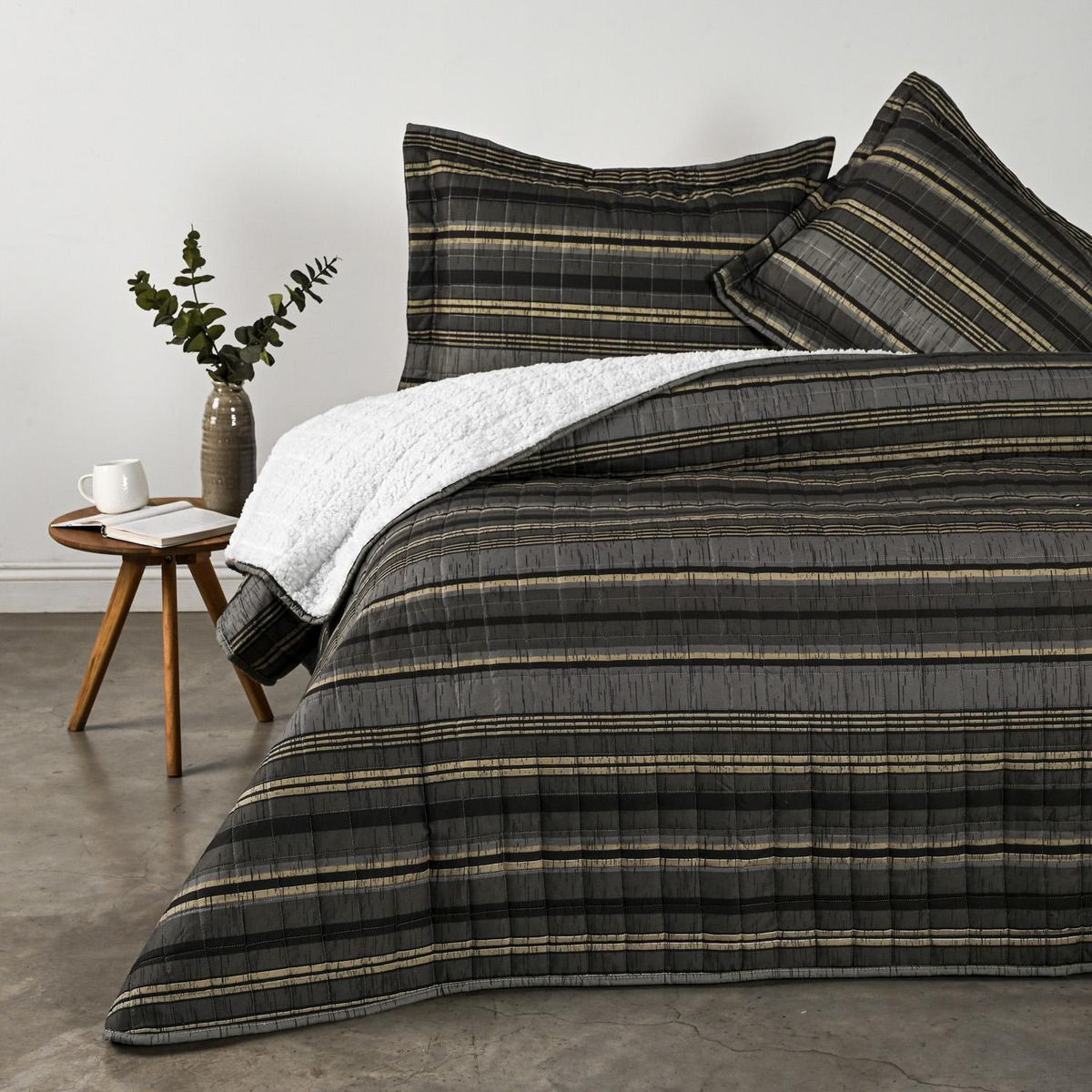 CANNON - Quilt 2 plazas Burst Gris