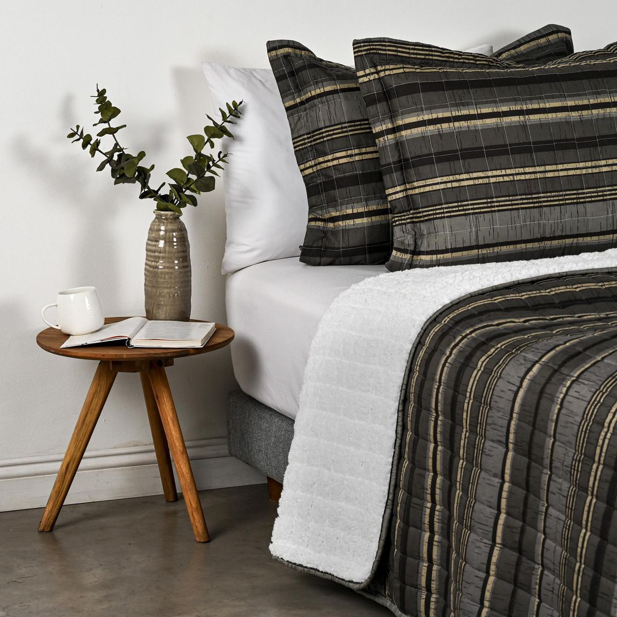 CANNON - Quilt 2 plazas Burst Gris