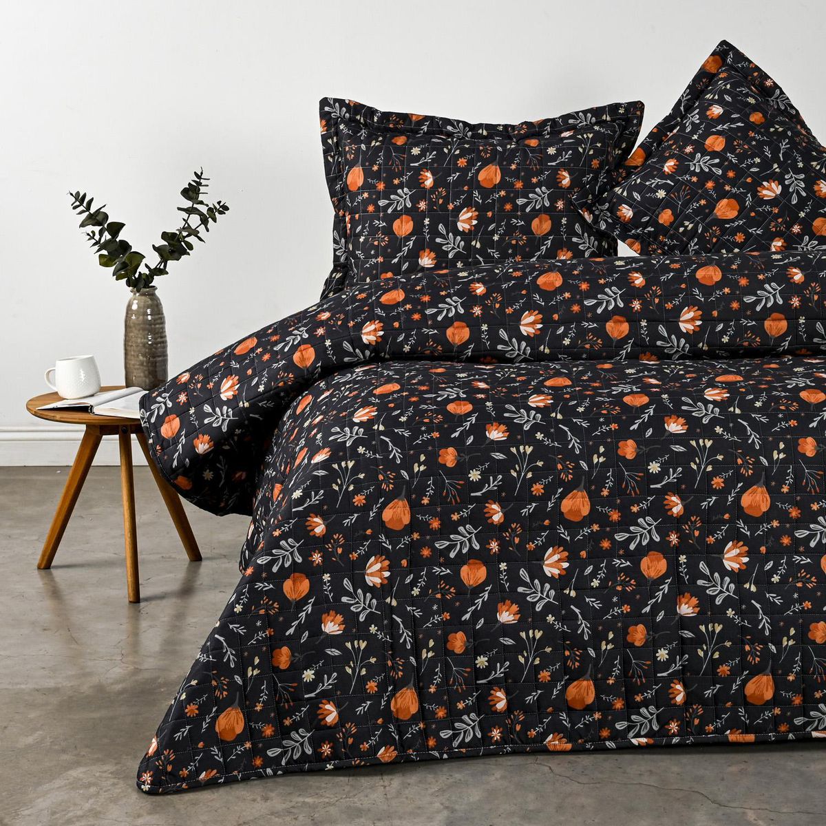 CANNON - Quilt 2 plazas Reiny Negro 