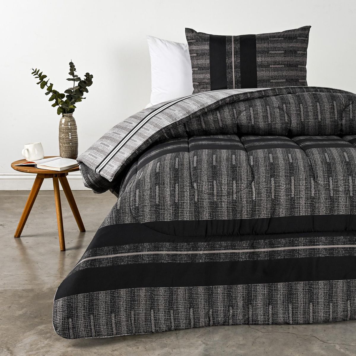 CANNON - Plumón 1.5 plazas Vias Negro 