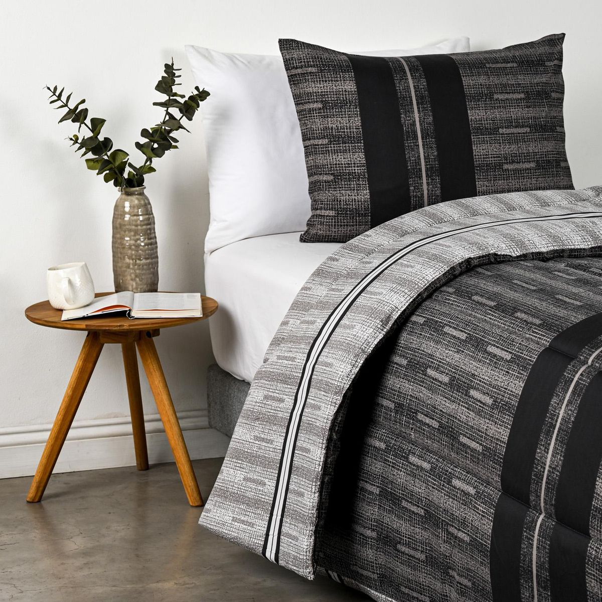 CANNON - Plumón 1.5 plazas Vias Negro 