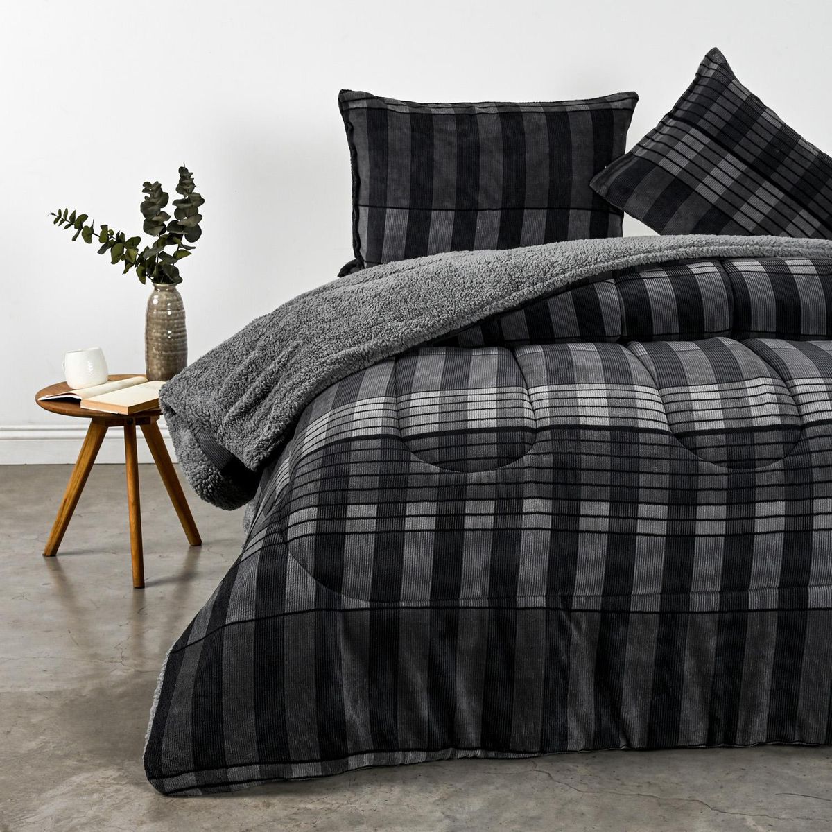 CANNON - Plumón 2 plazas Escocia Negro 