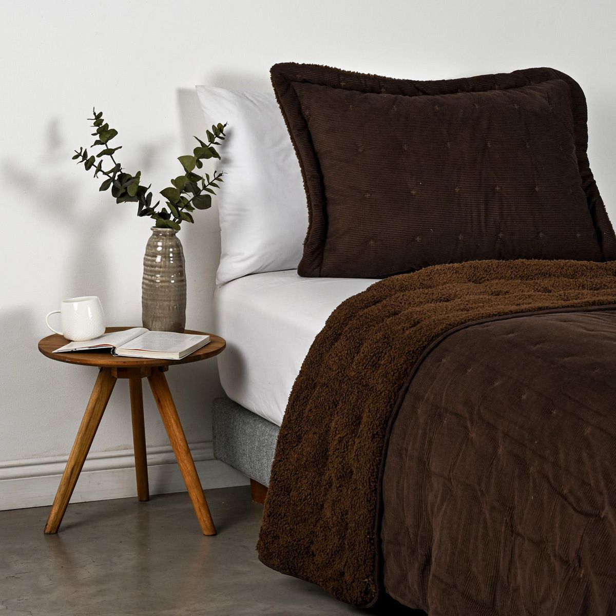 CANNON - Cubrecama 1.5 plazas Café Café 