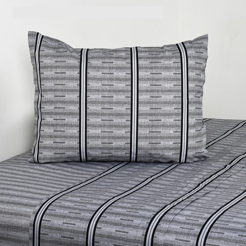 CANNON - Sabana Vias Gris 1.5 plazas 144 Hilos Gris