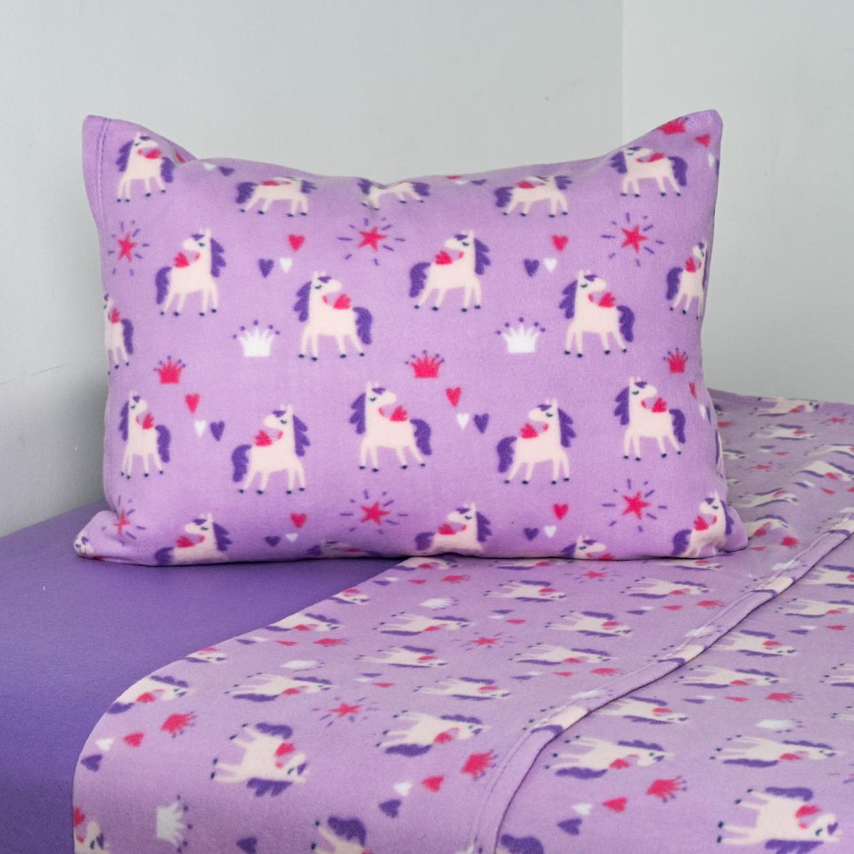 CANNON - Sábana Unicornio 1.5 plazas Morado