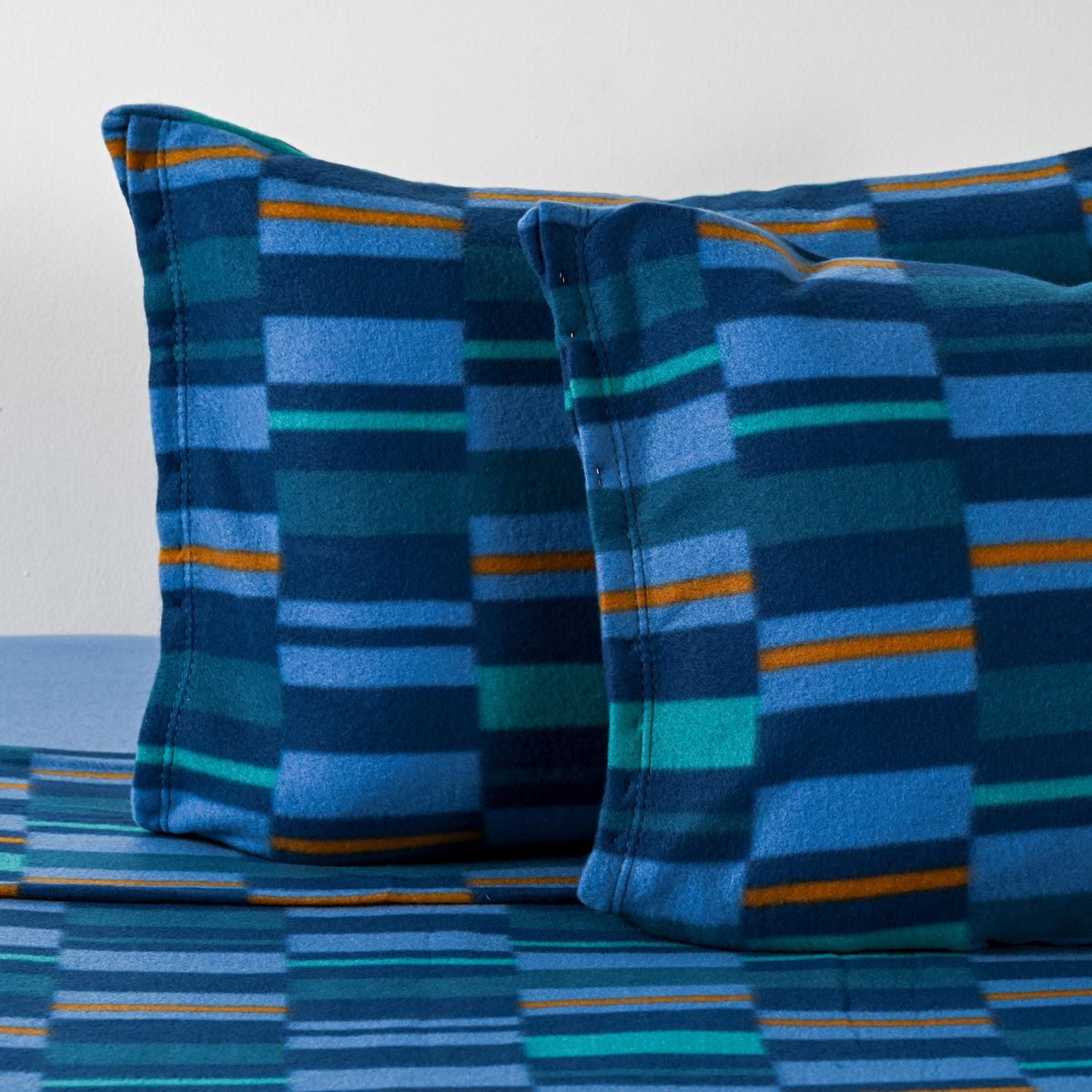 CANNON - Sábana Block 2 plazas Azul