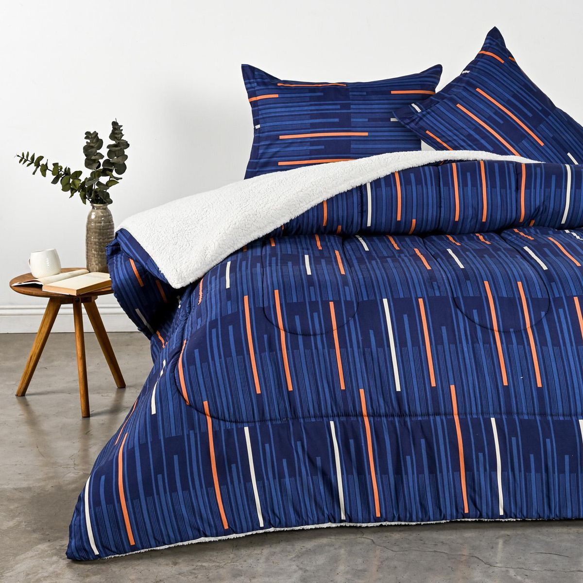 CANNON - Plumón 2 plazas Trazos Azul 