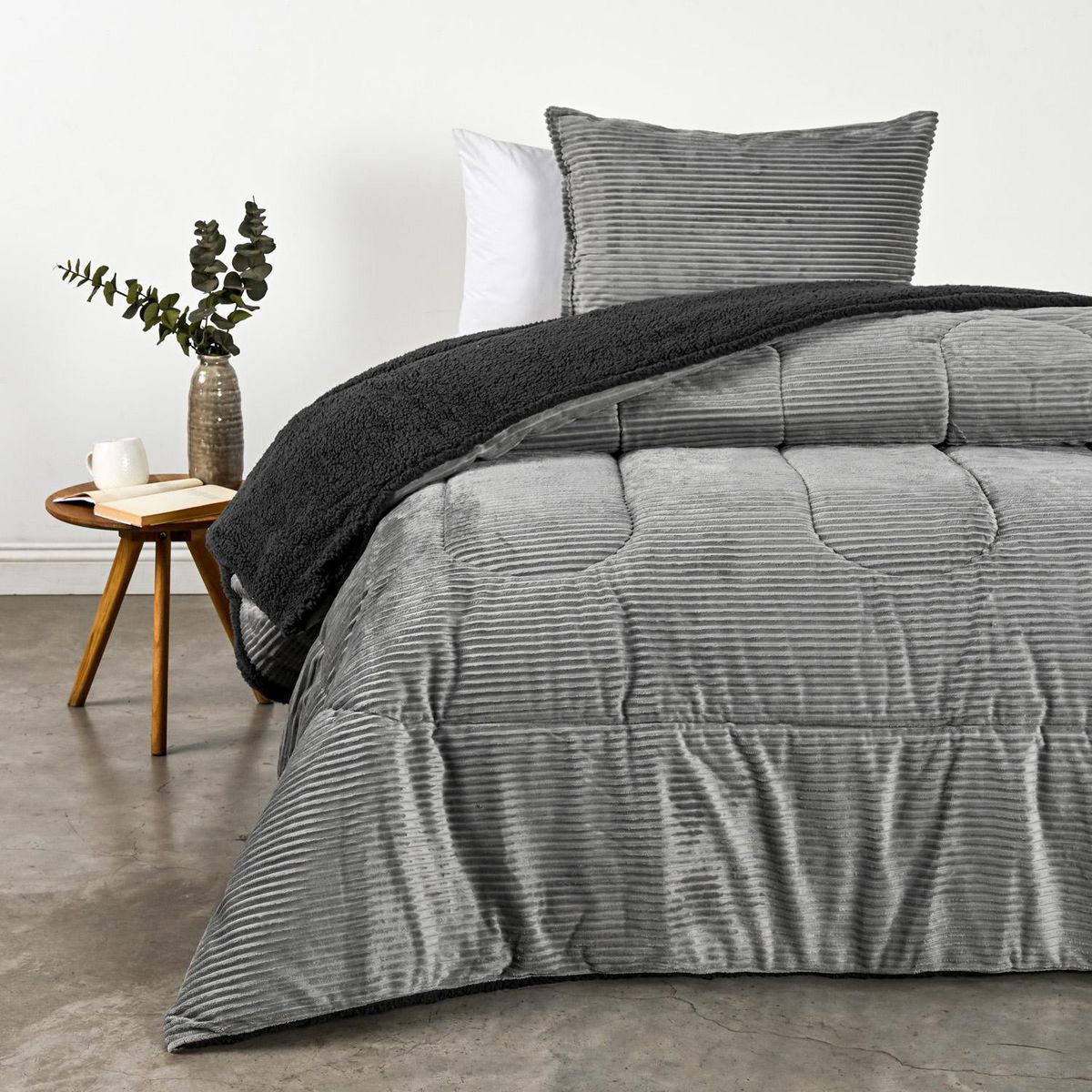 CANNON - Plumón 1.5 plazas Marengo Gris 