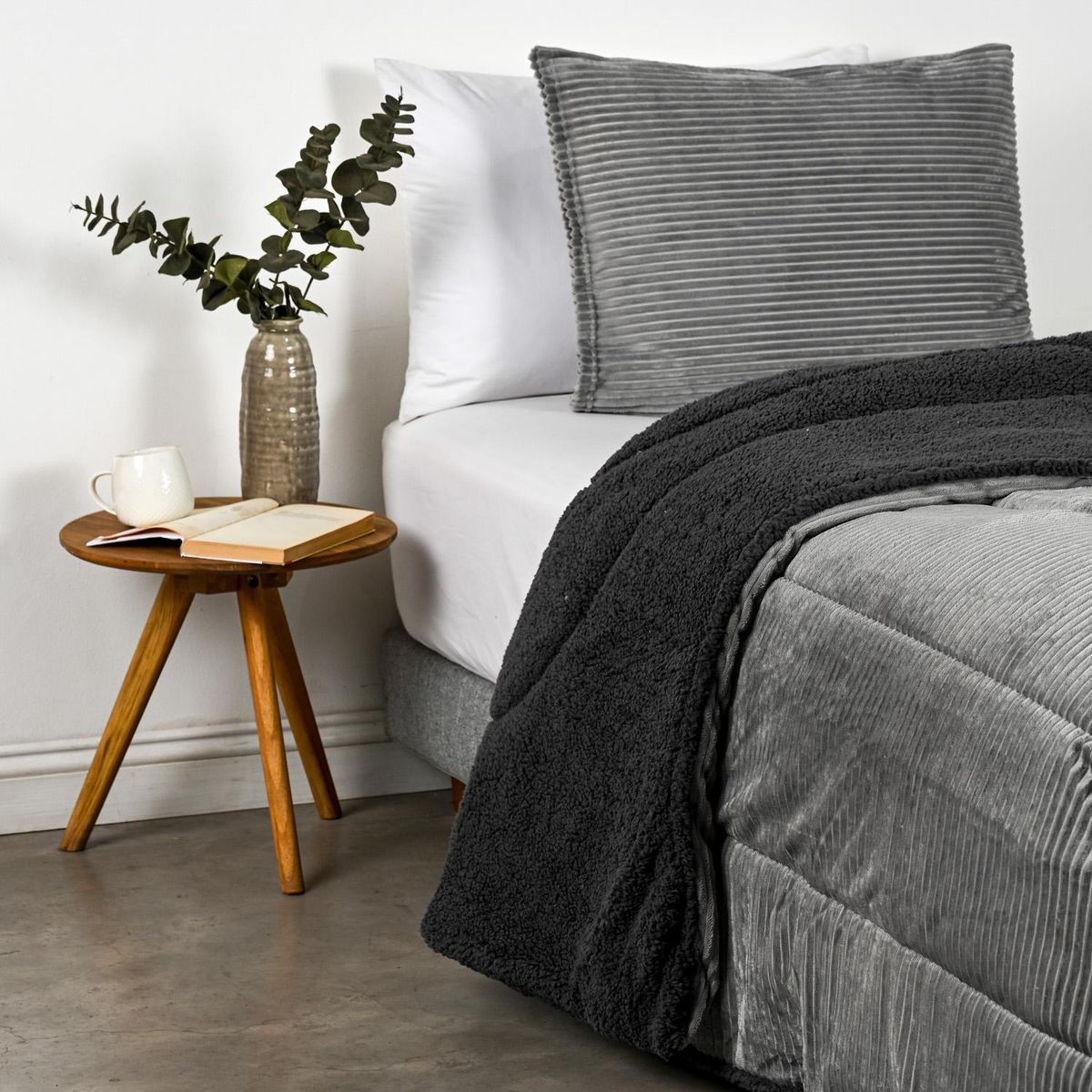 CANNON - Plumón 1.5 plazas Marengo Gris 