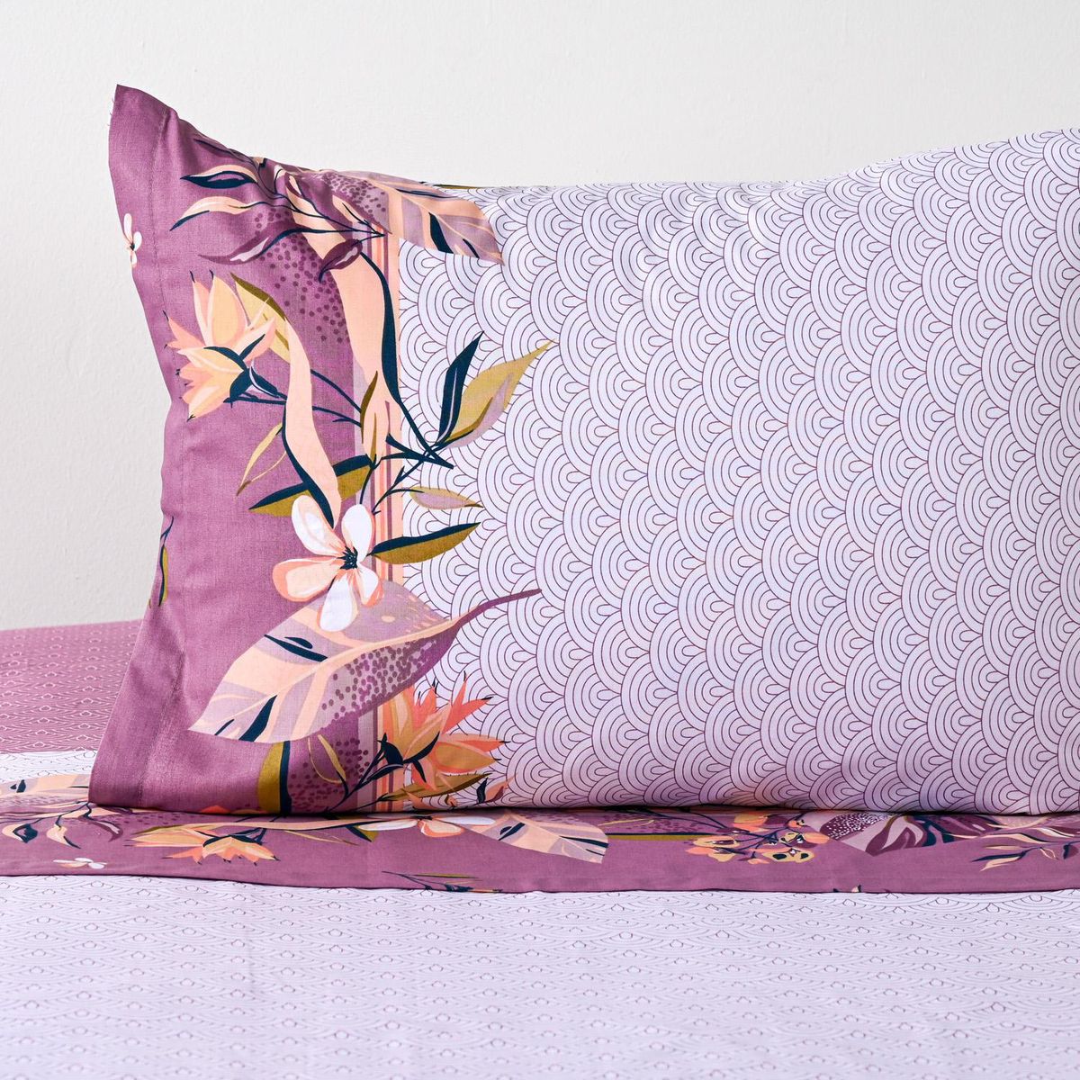 CANNON - Sabana Lavanda Lila 1.5 plazas 144 Hilos Morado