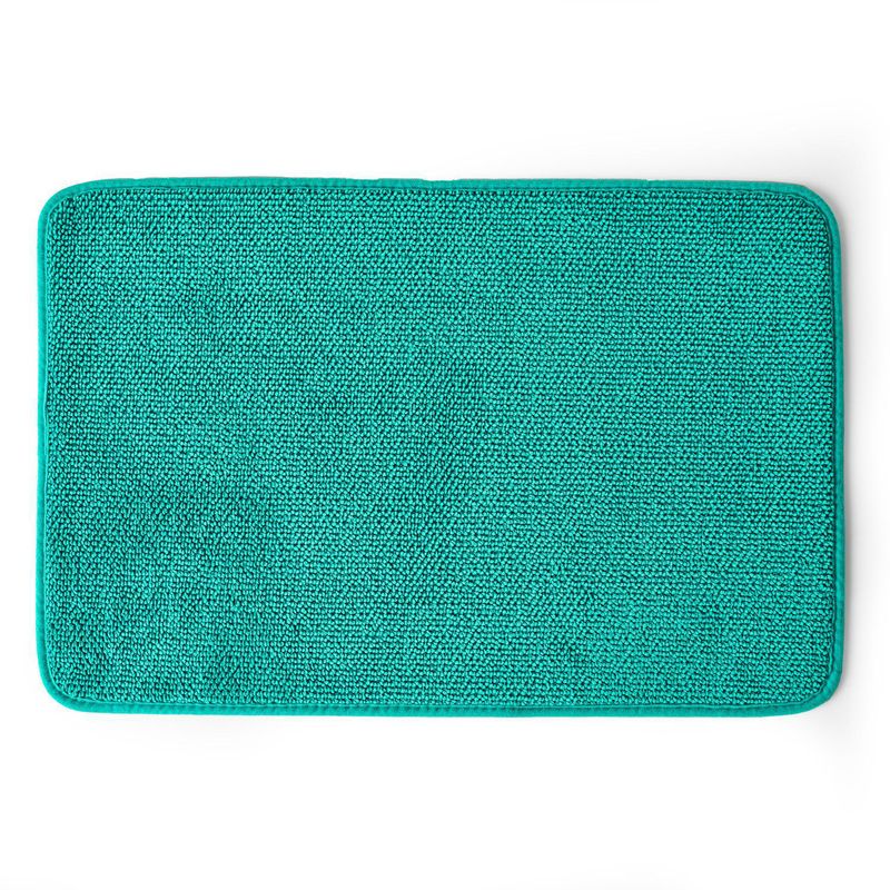 CANNON - Piso de Baño Chenille Foam 40x60 cm Poliéster Turquesa
