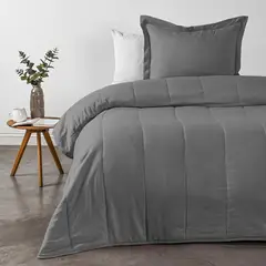 CANNON - Cubrecama 1.5 plazas Marengo Gris