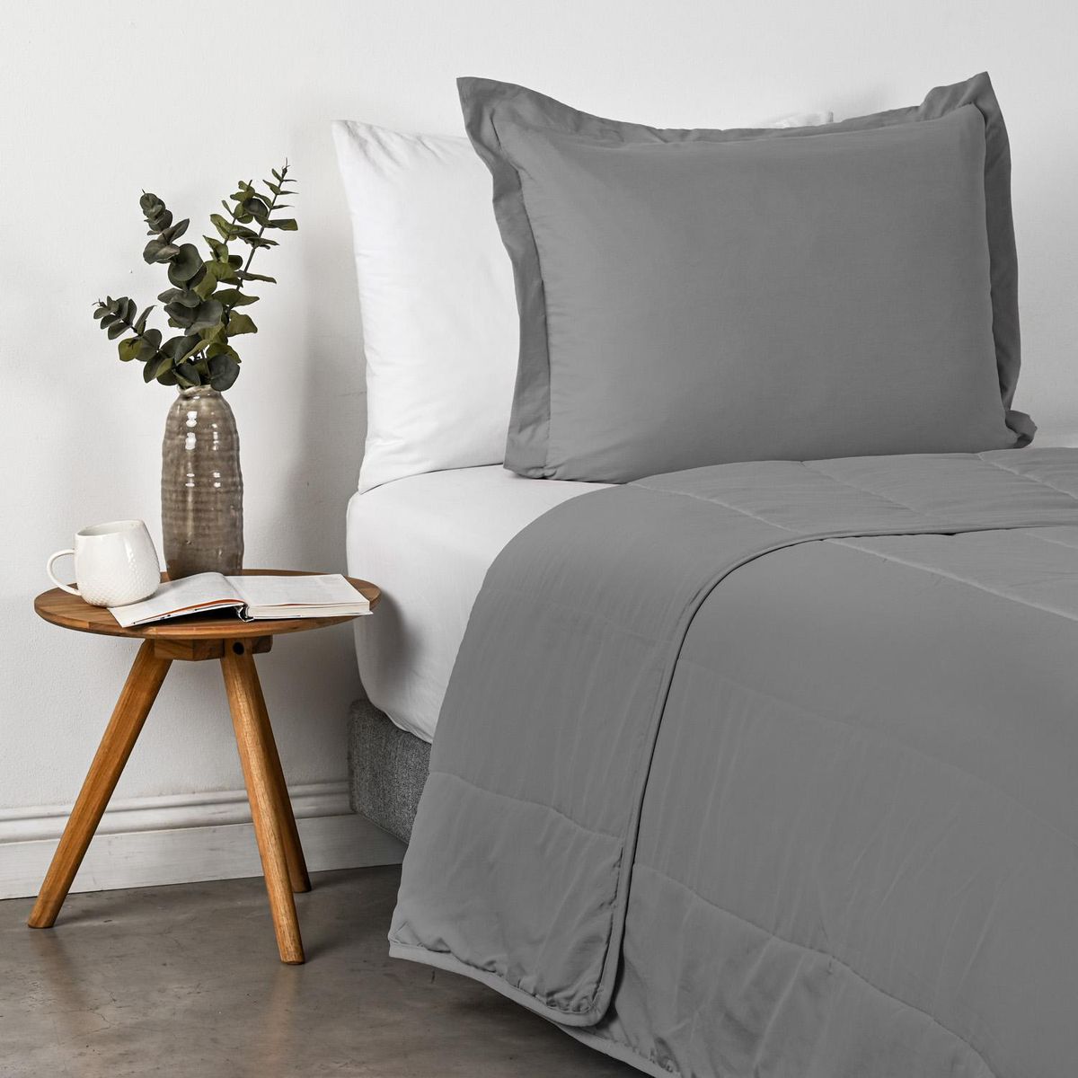 CANNON - Cubrecama 1.5 plazas Marengo Gris 