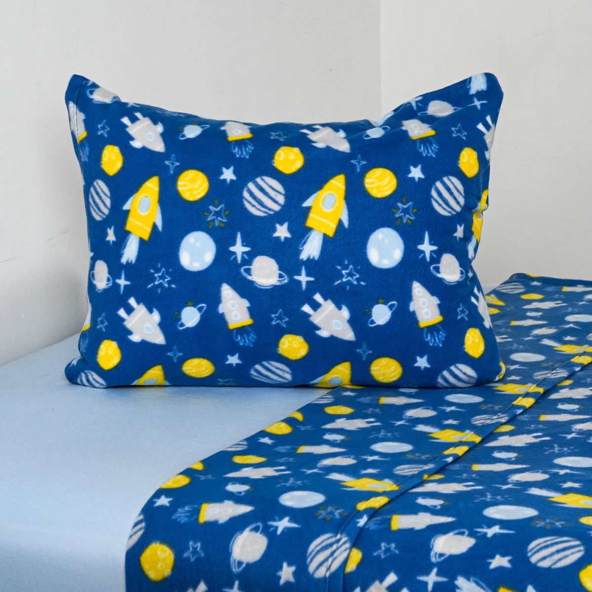 CANNON - Sábana Planetas 1.5 plazas Azul