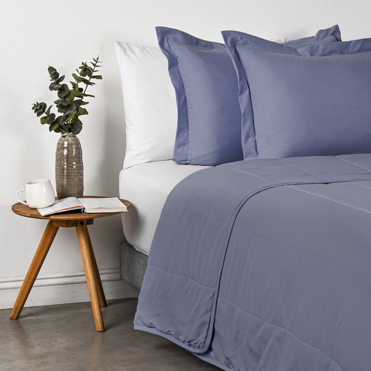 CANNON - Cubrecama King Piedra Azul 